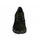 Scarpa accollata da donna con lacci in camoscio e camoscio stampato maculato nero tacco 5 - Misure disponibili: 33, 34, 42, 43, 44, 45