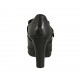 Scarpa da donna con frange e fibbia in pelle nera stile inglese con plateau tacco 9 - Misure disponibili: 33, 34, 43, 44, 46