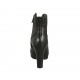 Stivaletto stringato da donna in pelle nera con cerniera e plateau tacco 9 - Misure disponibili: 32, 43