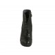 Botin con cordones para mujer en piel negra con cremallera y plataforma tacon 9 - Tallas disponibles:  43