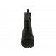 Stivaletto stringato da donna con cerniera e borchie in pelle e camoscio nero tacco 3 - Misure disponibili: 33, 42, 46