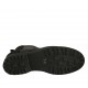 Stivaletto stringato da donna con cerniera e borchie in pelle e camoscio nero tacco 3 - Misure disponibili: 33, 42, 46