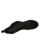 Stivaletto stringato da donna con cerniera e borchie in pelle e camoscio nero tacco 3 - Misure disponibili: 33, 42, 46