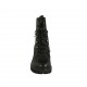 Botin para mujer con cordones y cremallera en piel negra tacon 5 - Tallas disponibles:  42