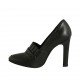 Chaussure pour femmes avec boucle en cuir noir talon 10 - Pointures disponibles:  31, 32, 42, 43