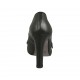 Woman's highfronted shoe with buckle in black leather heel 10 - Available sizes:  31, 32, 42, 43