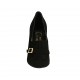 Chaussure pour femmes avec boucle en daim noir talon 10 - Pointures disponibles:  31, 32, 42