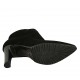 Bottines à bout pointu pour femmes avec fermeture éclair en daim noir talon 10 - Pointures disponibles:  31