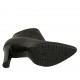 Stivaletto a punta da donna con cerniera in pelle nera tacco 10 - Misure disponibili: 31