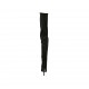 Stivale sopra al ginocchio da donna in camoscio ed elasticizzato nero con mezza cerniera interna tacco 9 - Misure disponibili: 33, 42