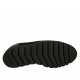 Zapato para mujer con cordones, plantilla extraible y estrases en gamuza y charol negro cuña 3 - Tallas disponibles:  34, 43