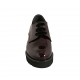 Scarpa derby stringata con plantare estraibile da donna in vernice bordeaux tacco 4 - Misure disponibili: 32, 42, 43, 45