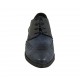 Chaussure derby à lacets pour femmes en cuir bleu avec bout pointu Brogue talon 3 - Pointures disponibles:  33, 34, 42, 43, 44, 45