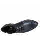 Chaussure derby à lacets pour femmes en cuir bleu avec bout pointu Brogue talon 3 - Pointures disponibles:  33, 34, 42, 43, 44, 45