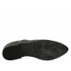 Zapato derby a punta para mujer en piel y gamuza gris con cordones y diseño Brogue tacon 3 - Tallas disponibles:  33, 34, 43, 45