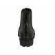 Bottines pour femmes avec élastiques en cuir verni noir talon 3 - Pointures disponibles:  32, 33, 45