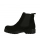 Botines para mujer en gamuza negra con elasticos tacon 3 - Tallas disponibles:  32, 43, 44