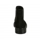 Botines para mujer en gamuza negra con elasticos tacon 3 - Tallas disponibles:  32, 43, 44