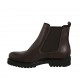 Stivaletto da donna con elastici in pelle testa di moro tacco 3 - Misure disponibili: 43, 44, 45