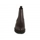 Botines para mujer con elasticos en piel marron oscuro tacon 3 - Tallas disponibles:  43, 45