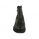 Botines con cordon posterior y cremallera para mujer en piel negra tacon 3 - Tallas disponibles:  32, 33, 44