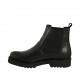 Bottines pour femmes en cuir noir avec élastiques talon 3 - Pointures disponibles:  32, 33, 43, 44
