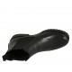 Bottines pour femmes en cuir noir avec élastiques talon 3 - Pointures disponibles:  32, 33, 43, 44