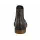Bottines pour femmes en cuir marron foncé avec élastiques talon 3 - Pointures disponibles:  32, 33, 43, 44, 45