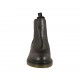 Bottines pour femmes en cuir marron foncé avec élastiques talon 3 - Pointures disponibles:  32, 33, 43, 44, 45