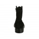 Woman's laced ankle boot with zipper in black suede heel 3 - Available sizes:  32
