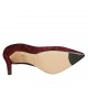 Decolté a punta da donna in camoscio rosso maculato tacco 9 - Misure disponibili: 33, 34, 43
