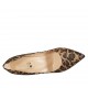 Zapato de salon puntiagudo en gamuza moteada beis para mujer tacon 9 - Tallas disponibles:  31