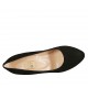 Zapato de salon para mujer en gamuza negra con plataforma y tacon 9 - Tallas disponibles:  31, 32