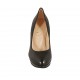 Zapato de salon con plataforma para mujer en piel negra tacon 9 - Tallas disponibles:  31
