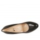 Zapato de salon con plataforma para mujer en piel negra tacon 9 - Tallas disponibles:  31