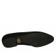 Woman's loafer with tassels in black suede heel 2 - Available sizes:  34