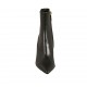 Botines puntiagudos para mujer con cremallera en piel negra tacon 8 - Tallas disponibles:  43