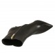 Stivaletto a punta da donna con cerniera in pelle nera tacco 8 - Misure disponibili: 31, 43