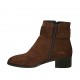 Stivaletto da donna con cerniera e fibbia in camoscio marrone tacco 4 - Misure disponibili: 42, 45, 47