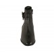 Stivaletto da donna con fibbia e cerniera in pelle nera tacco 4 - Misure disponibili: 32, 33, 43, 47