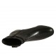 Botines para mujer con cremallera y hebilla en piel negra tacon 4 - Tallas disponibles:  32, 33, 43