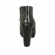 Botines con cremallera para mujeres con plataforma en piel de color negro con tacon 9 - Tallas disponibles:  32