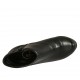 Botines con cremallera para mujeres con plataforma en piel de color negro con tacon 9 - Tallas disponibles:  32