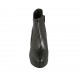 Stivaletto da donna con cerniera e plateau in pelle nera con tacco 9 - Misure disponibili: 42