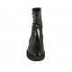 Bottines pour femmes avec goujons en cuir noir talon compensé 3 - Pointures disponibles:  33, 34, 42, 43, 44