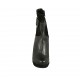 Stivaletto da donna con cerniera, fibbia e plateau in pelle e camoscio nero tacco 10 - Misure disponibili: 31, 32, 33, 34, 42, 43