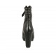 Bottine à lacets avec plateforme pour femmes en cuir noir talon 10 - Pointures disponibles:  32, 33