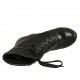 Bottine à lacets avec plateforme pour femmes en cuir noir talon 10 - Pointures disponibles:  32, 33