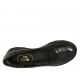 Woman's ballerina shoe in black leather wedge heel 3 - Available sizes:  42