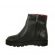 Stivaletto da donna con cerniere in pelle nera zeppa 3 - Misure disponibili: 34, 43